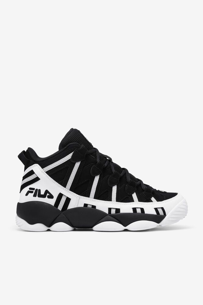 Fila Stackhouse Spaghetti White/Black Sneakers Mens - NZ 92016-IPKF